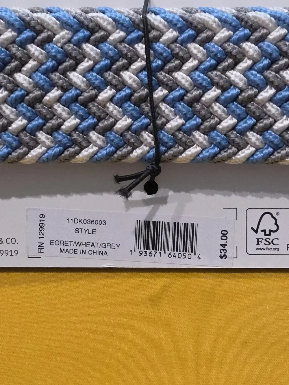 NWT▪︎ Dockers Mens Stretch Braided Belt Lot of 2 Gray/Blue & Navy S/M Fits 30-36